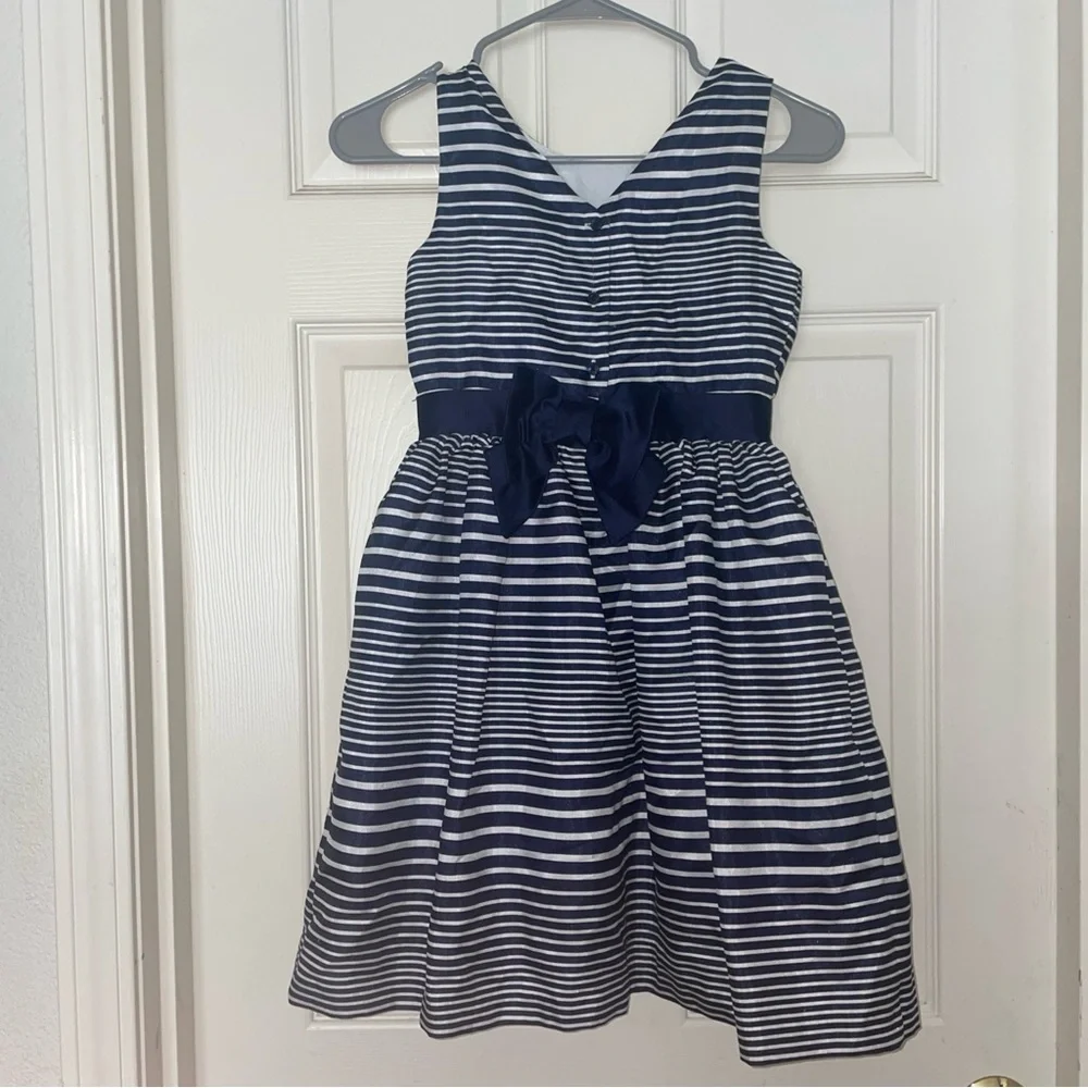 Gymboree Blue and White‎ Sleeveless A-Line Dress